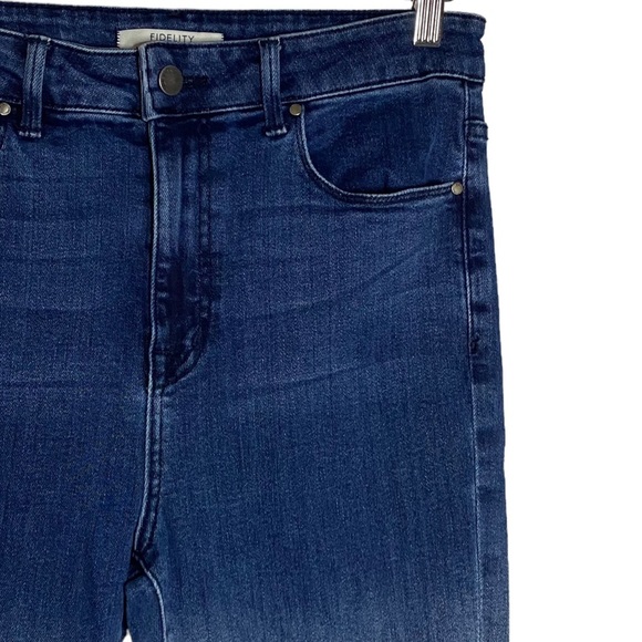 Fidelity Denim Luna Drop Ultra High Rise Ankle Skinny Ombre Dark Light Blue 30 - Picture 7 of 16